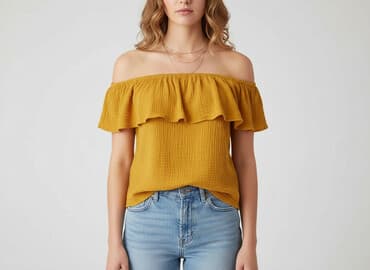 bluzka z odkrytym ramieniem allegro: Bluzka damska, rozmiar S — 5