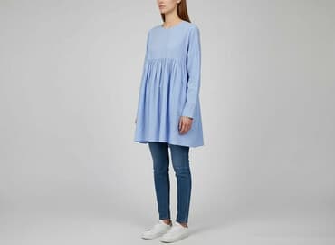 biała koszulowa sukienka zara: Zara, Sukienka damska, rozmiar S — 1