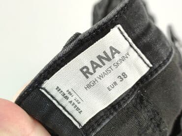 szare szerokie jeansy: Jeansy damskie, rozmiar M — 4