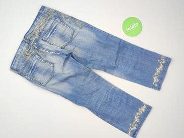 cropped jeans: Spodnie 3/4 damskie, rozmiar L — 3