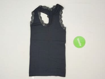 czarne bluzki basic: Greence, Top damski, M — 2