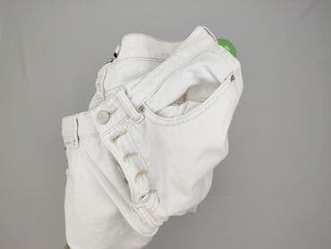 biale szerokie jeansy: Denim Collection, Jeansy damskie, rozmiar M — 5
