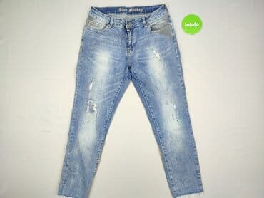 woskowane legginsy z wysokim stanem zara: Jeans for women, size L (EU 40) — 2