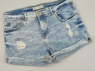 jeansy mom fit z dziurami bershka: Bershka, Szorty damskie, rozmiar S — 1