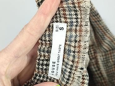 bluzki pepitka: Spodnie materiałowe damskie, rozmiar S — 4