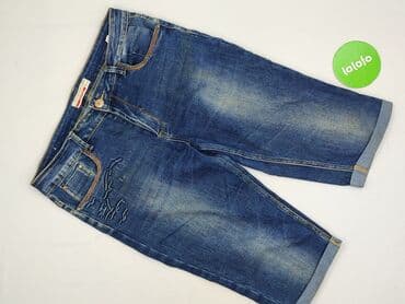 spodenki rozkloszowane skorzane: Spodnie 3/4 dla mężczyzn, rozmiar 2XS — 2