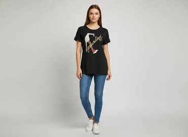 t shirty czarne damskie: T-shirt damski, rozmiar S — 6