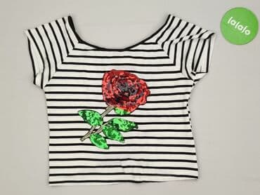 bluzki w paski z serduszkiem: Bluzka damska, rozmiar L — 2