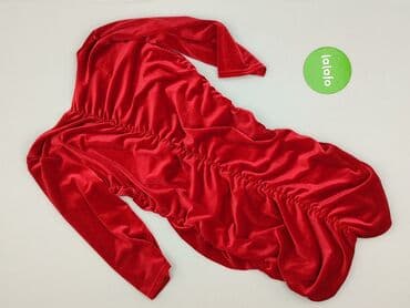 czerwona sukienka czarne rajstopy: Sukienka damska, M — 3