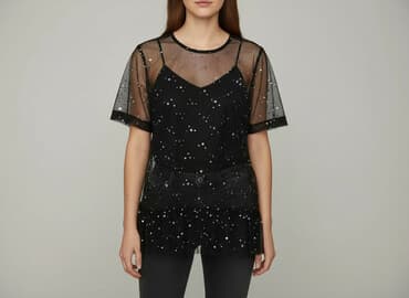 biale obcisla bluzki: Bluzka damska, rozmiar XS — 7