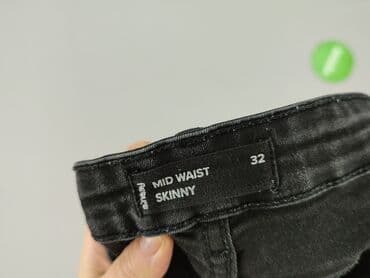 szare szerokie jeansy: Sinsay, Jeansy damskie, rozmiar L — 4