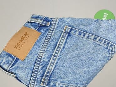 spodenki jeansowe z wysokim stanem pull and bear: PULL&BEAR, Szorty damskie, rozmiar XS — 6
