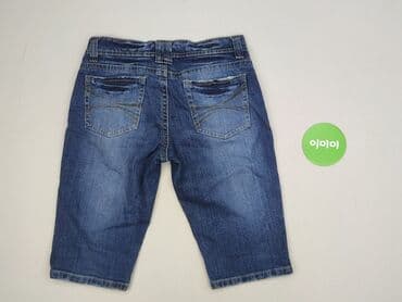 szorty damskie jeansowe przed kolano: Denim, Spodnie 3/4 damskie, rozmiar S — 3