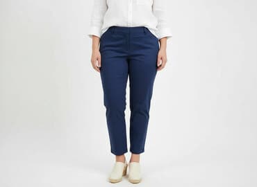 granatowe chinosy damskie: Tu, Spodnie 3/4 damskie, rozmiar XL — 6