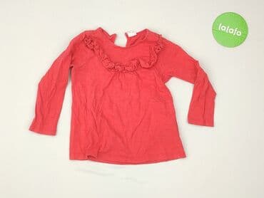 skórzana kurtka i futrzana kamizelka: Blouse, H&M, 1.5-2 years, 86-92 cm, condition - Very good — 2