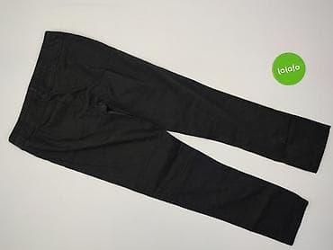 slip on na platformie: Spodnie materiałowe damskie, rozmiar S — 3