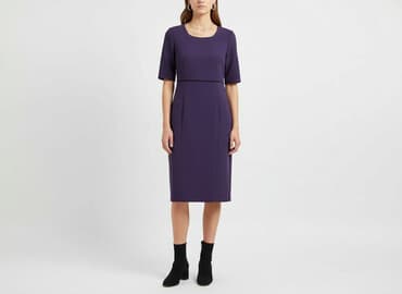 fioletowa sukienka damska: Sukienka damska, rozmiar S — 5