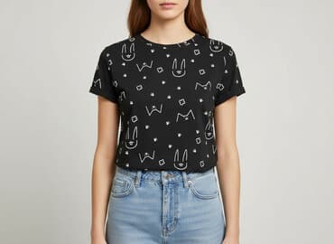 reserved koszulka w koty: Reserved, T-shirt damski, rozmiar XS — 6