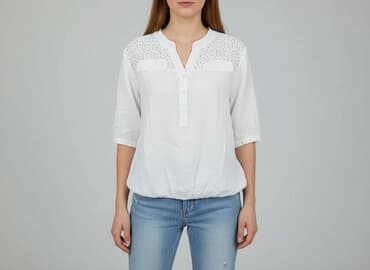 bluzka z cekinami damska: Women's blouse, size S — 1