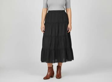 spódnice midi plisowane czarne: CAMAIEU, Spódnica damska, rozmiar 2XL — 7