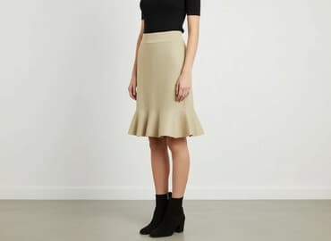 spódnice długie beżowa: By Clara, Spódnica damska, rozmiar S — 7