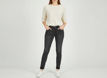 jeansy motocyklowe damskie olx: Giorgia, Jeansy damskie, rozmiar L — 7