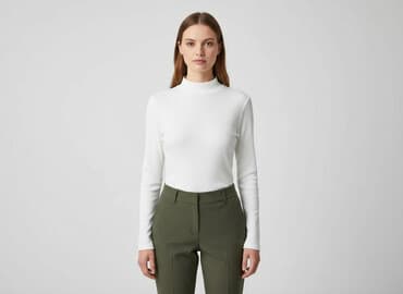 t shirt pod marynarkę: Golf damski, rozmiar S — 6