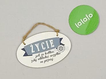 Artykuły papiernicze: Dekoracyjna tabliczka do zawieszenia z napisem: „Życie jest za — 2