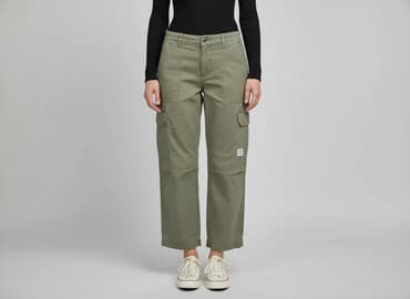 spodenki safari damskie: Spodnie materiałowe damskie, rozmiar S — 6