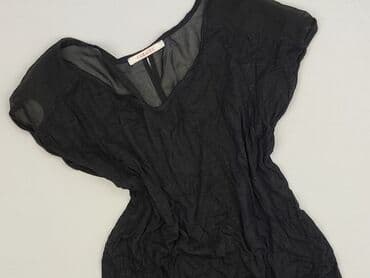 czarne bluzki dekolt v: CAMAIEU, Bluzka damska, rozmiar S — 1