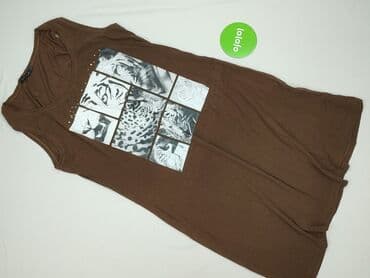 bluzka panterka plus size: Tunika damska, rozmiar L — 2