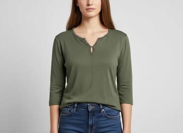 olivka blog dżinsy: Olsen, T-shirt damski, rozmiar L — 9