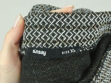 skarpetki w geometryczny wzór: Sinsay, Spódnica damska, XS — 5