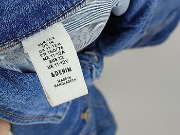 klapki plame: Dziecięca kurtka jeansowa, 12 lat, 146-152 cm, H&M, stan - Bardzo dobry — 4