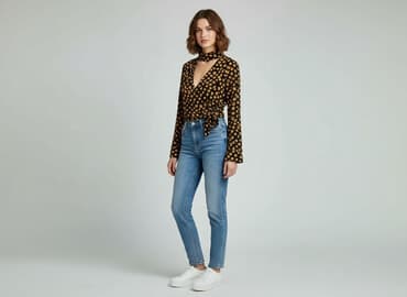 bershka bluzki w kwiaty: Bershka, Bluzka damska, rozmiar XS — 6