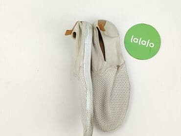 buty rozmiar 41: Białe wsuwane buty męskie typu slip-on - Cholewka: przewiewna — 3