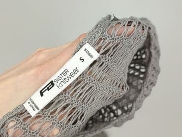 sweter z transparentnymi rękawami: FB Sister, Sweter damski, S — 4