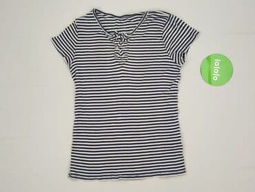 bluzki w prążki: T-shirt damski, rozmiar S — 2