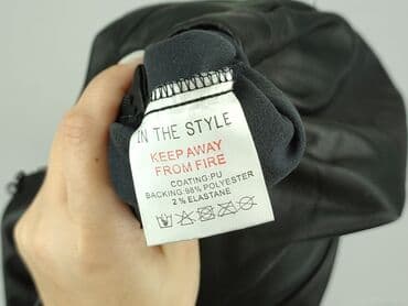 jakie rajstopy do srebrnej sukienki: In The Style, Leggings Eco-leather for women, size XS (EU 34) — 6