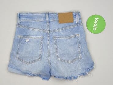 krótkie spodenki z wysokim stanem jeansowe: H&M, Szorty damskie, rozmiar S — 4