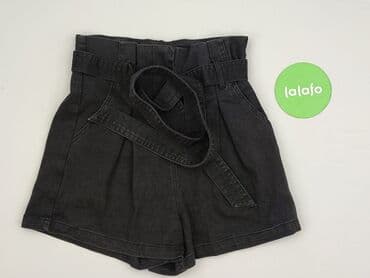 krótkie spodenki z wysokim stanem czarne: Szorty damskie, rozmiar S — 3