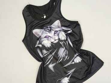 ubrania z kotami: T-shirt damski, rozmiar S — 2