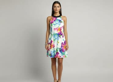 sukienki w kwiaty na wesele duze rozmiary: Sukienka damska, rozmiar S — 1