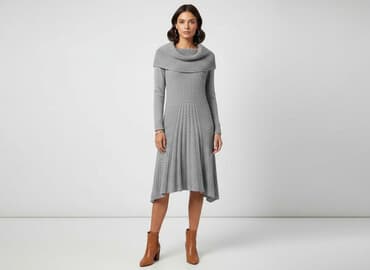 modna kiecka swetry: Sukienka damska, rozmiar S — 1