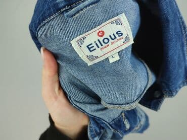 jeansy z asymetrycznym zapieciem: Denim, Kurtka jeansowa damska, rozmiar L — 4