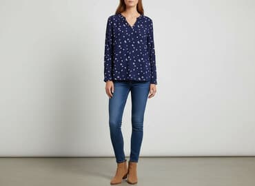 granatowe bluzki: Beloved, Bluzka damska, rozmiar S — 7