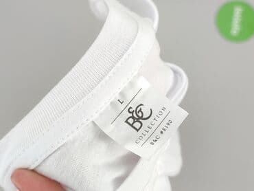 biale bluzki z bufiastymi rekawami: B&C Collection, Koszulka dla mężczyzn, rozmiar L — 4