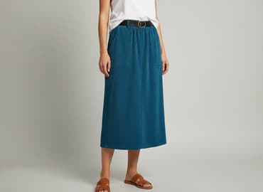 spódnice welurowa midi: Women`s skirt, size S — 1