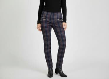 zara spodnie z szerokimi nogawkami: Zara, Spodnie materiałowe damskie, rozmiar M — 1