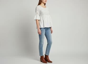 lawendowa bluzki damskie: Bluzka damska, rozmiar S — 7